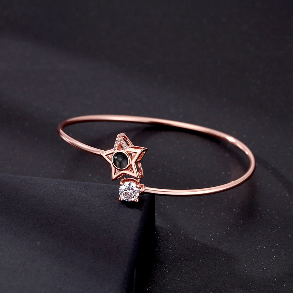 Custom Projection Bracelet Personalized Photo Star Bracelet Jewelry Gift for Her - soufeelmy
