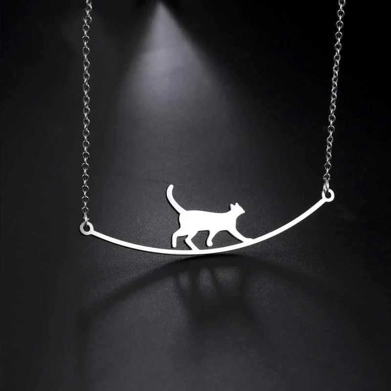 Walking Cat Necklace Gift for Her Gifts for Pet Lovers - soufeelmy