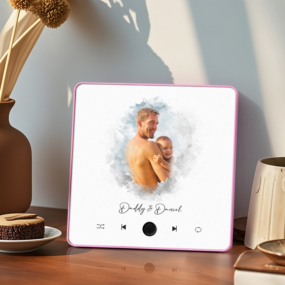 Custom Music Fridge Magnet Photo Watercolor Sticker Music Wall Photo Sticker That Can Plays Without Cell Phone Best Gift - soufeelmy