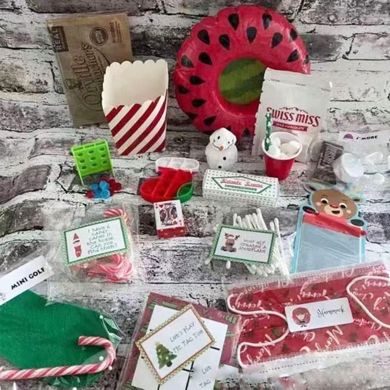 2024 Elf Kit 24 Days Of Christmas Elf Kits For Christmas Elf On The Shelf 24 Day Kits Christmas Activities Christmas Countdown Gift Set - soufeelmy