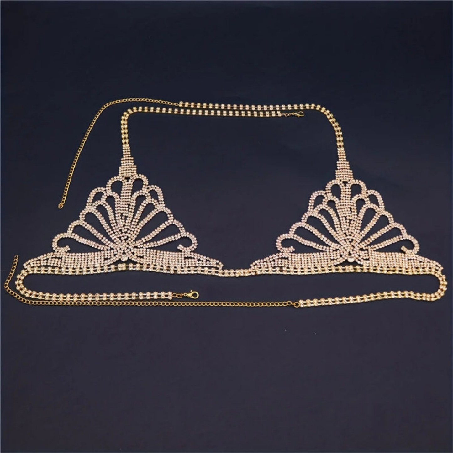 Diamond Bra Set Ultimate Sparkle & Chain Set - soufeelmy