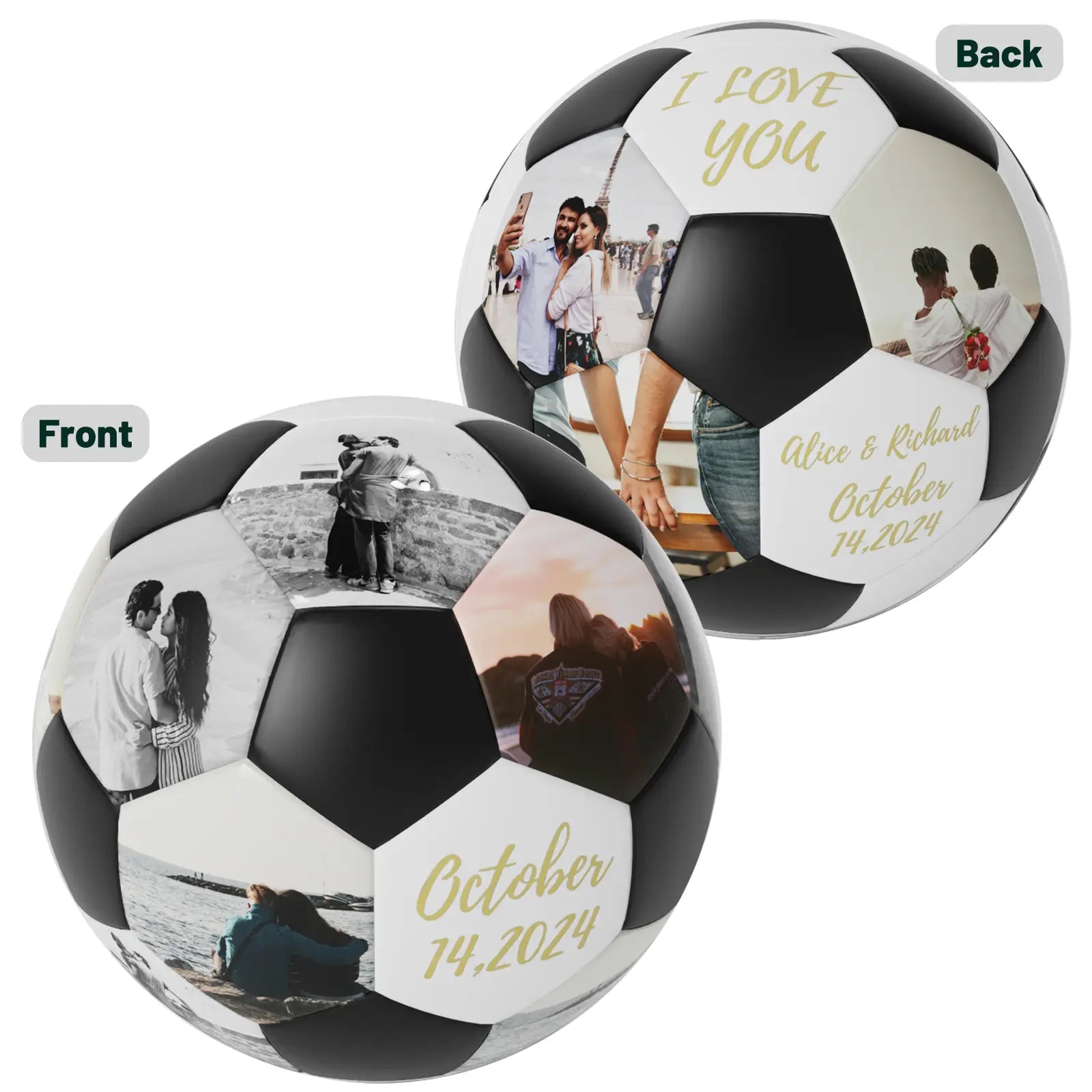 Personalized Custom Gift Soccer Ball Birthday Presents for Soccer Fans, Soccer Match Souvenir Gift Room Decoration - soufeelmy