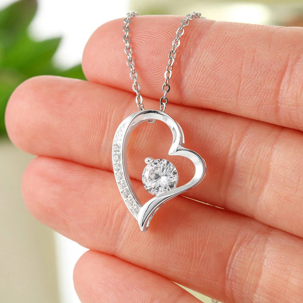 To My Mom - I Love You Heart Necklace - soufeelmy