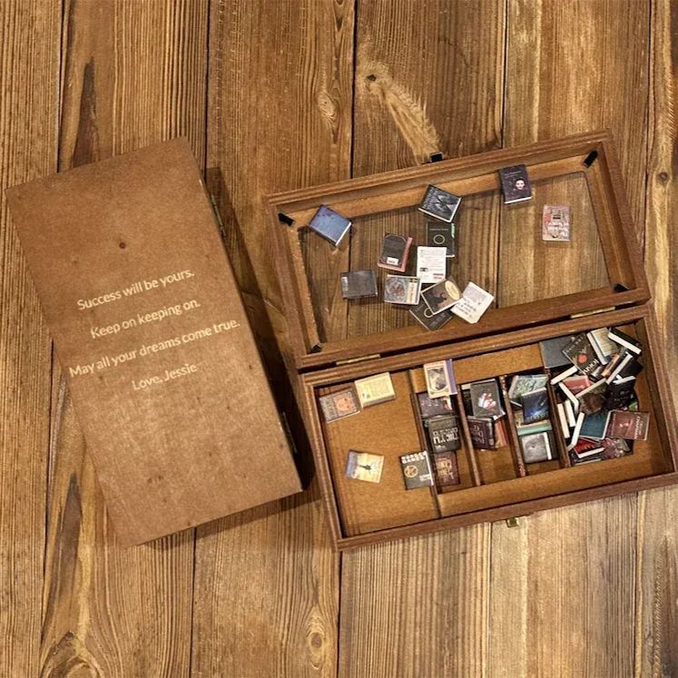 Edition Anxiety Bookcase Book Lover Gift Miniature Bookcase Study Decoration Best Friend Gift Booktok Library - soufeelmy