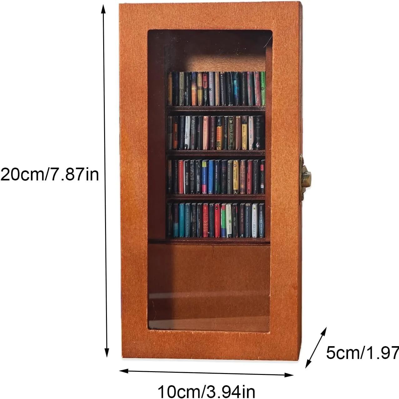 Edition Anxiety Bookcase Book Lover Gift Miniature Bookcase Study Decoration Best Friend Gift Booktok Library - soufeelmy