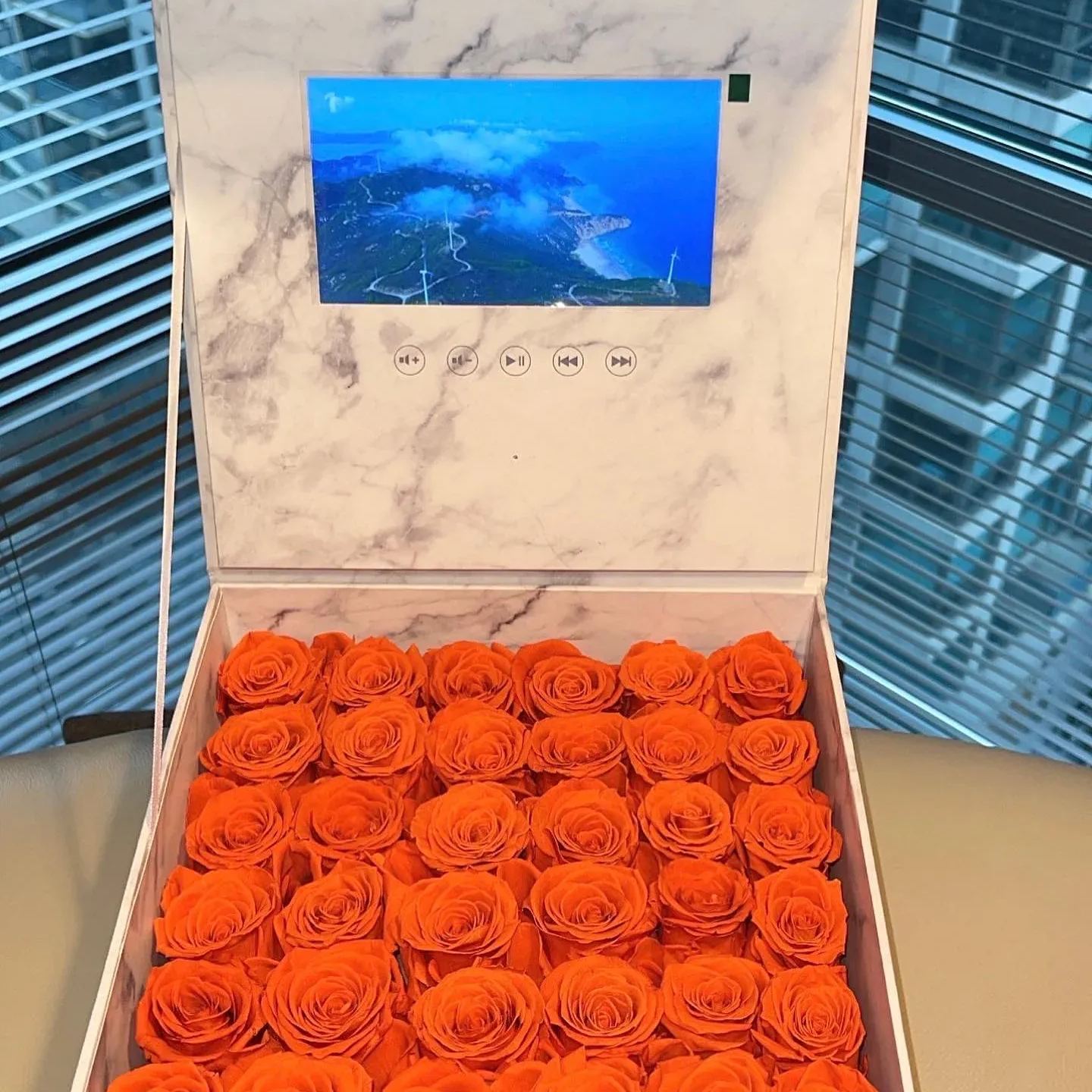 Video Rose Box 7-inch Screen Can Upload Video Yourself Gift For Loved One Valentine's Day Gifts