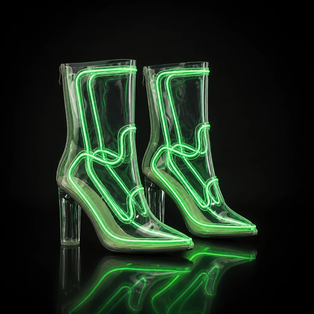 LED Cowboy Boots – Light Up Heeled Party Boots for Halloween & Festivals | Unisex - soufeelmy