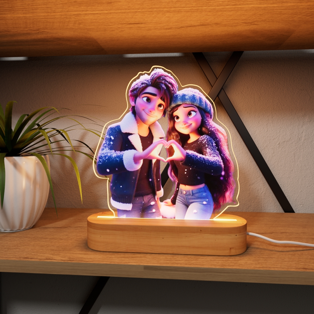 Personalized Cartoon Style Photo Acrylic Light Sign - soufeelmy