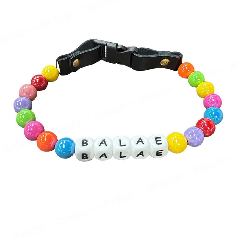 Custom Name Pet Necklace – Colorful Beaded Collar for Your Furry Friend - soufeelmy