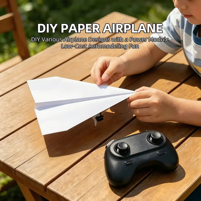 Remote Control Paper Airplane Power Components Turn Any Paper Airplane Into a Real RC Flye - soufeelmy