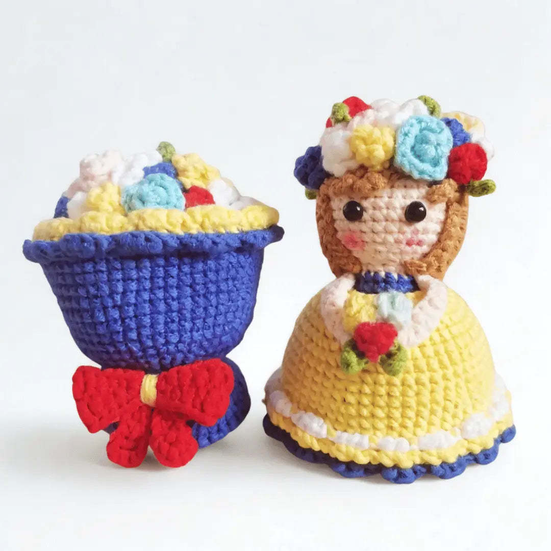 Hand-Woven Knitted Doll Bouquet Creative Gift Best Gifts For Her - soufeelmy