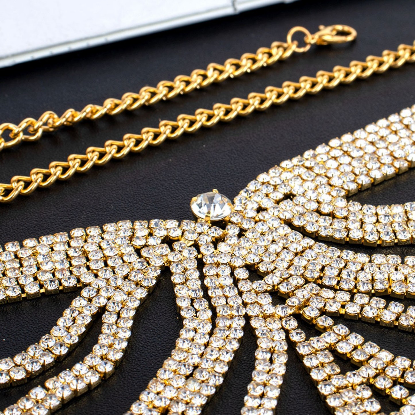 Diamond Bra Set Ultimate Sparkle & Chain Set - soufeelmy