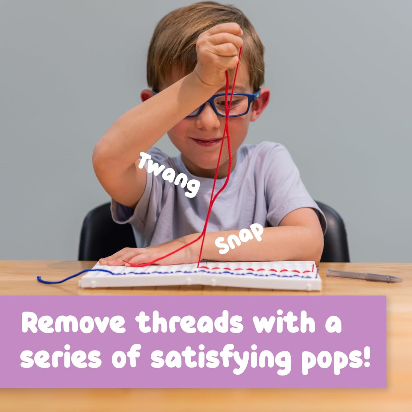 Sensory Threading Board Calm Down Threading Boards Toy Gift For Kids - soufeelmy