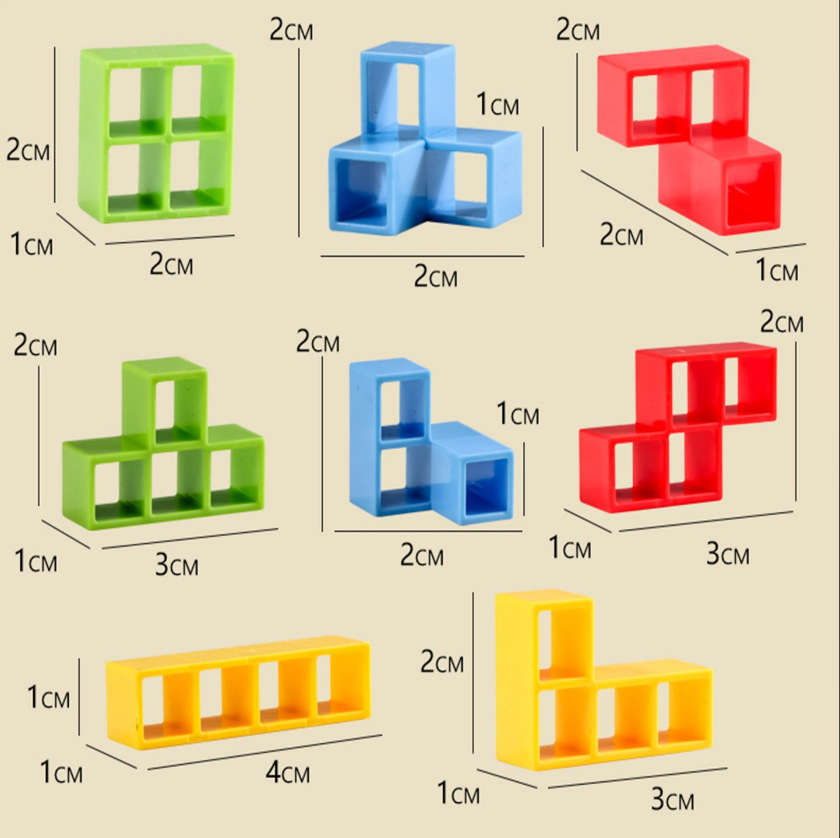 Balance Blocks Stacking Game Fun Desktop Toy Gift for Family & Kids Christmas Party Card Game - soufeelmy