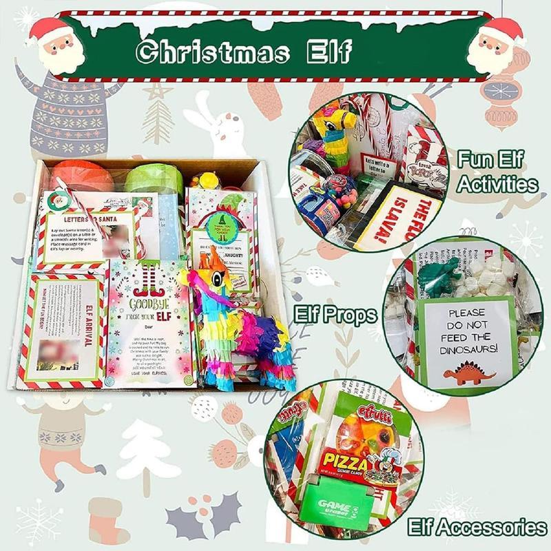 2024 Elf Kit 24 Days Of Christmas Elf Kits For Christmas Elf On The Shelf 24 Day Kits Christmas Activities Christmas Countdown Gift Set - soufeelmy