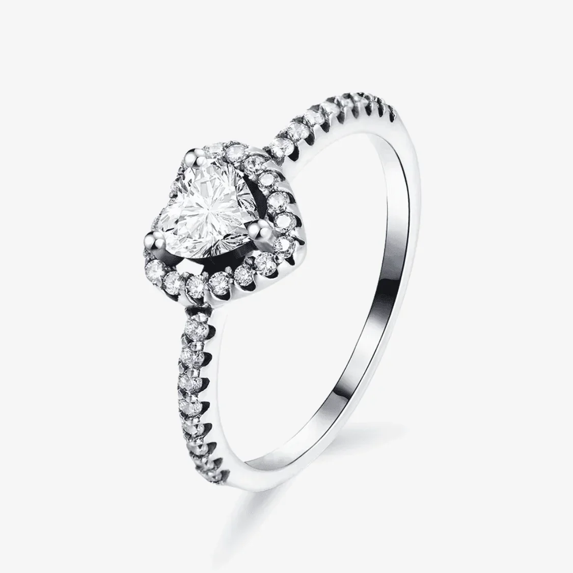 Eternal Heart Promise Ring Silver Ring US Size 5-9 - soufeelmy