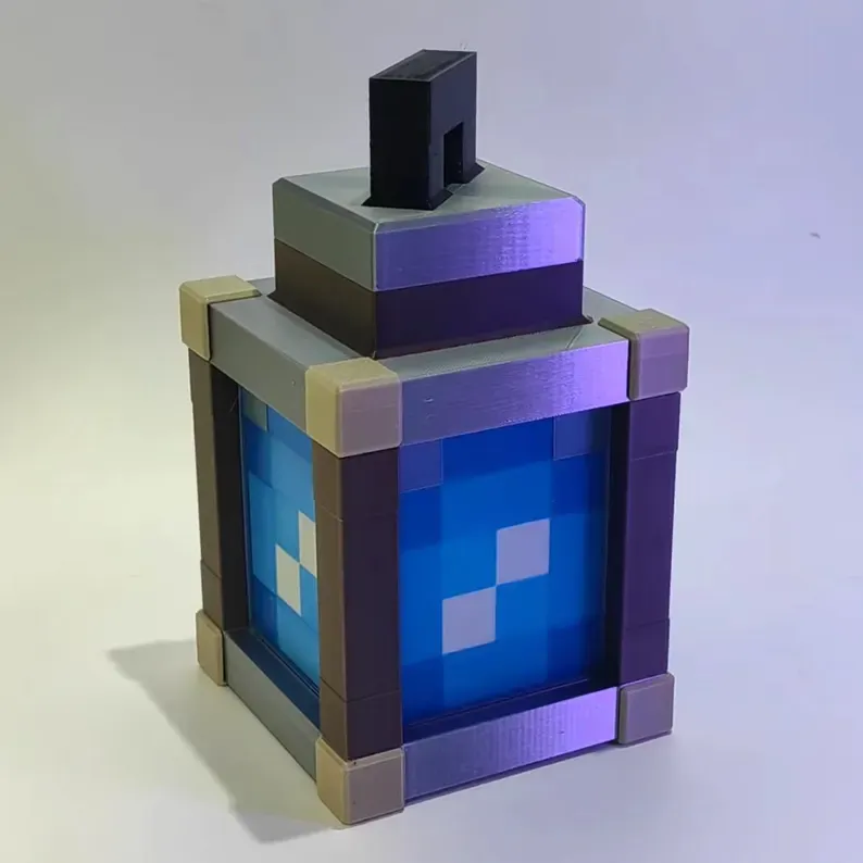 Pixelated Night Light Lantern Chargeable & Bigger- Night Lamp Birthday Gift - Kids Bedroom Decoration - Gamer Room Decor - Christmas Gift - soufeelmy