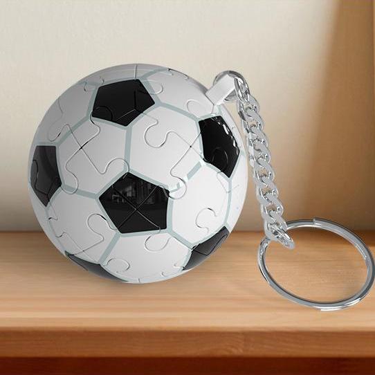 3d Puzzle Ball Keychain Basketball Building Block Educational Toy Pendant - soufeelmy
