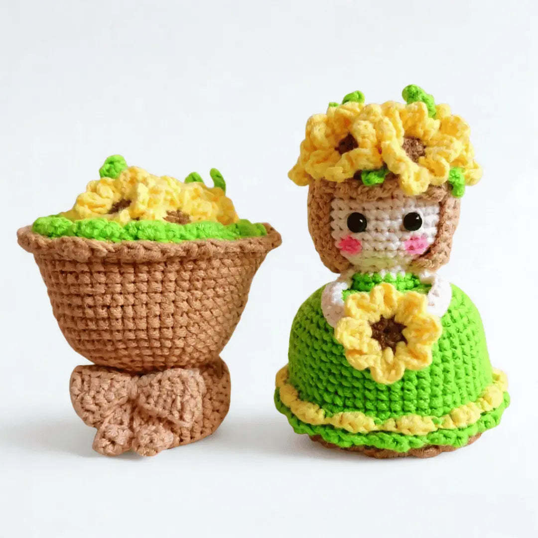 Hand-Woven Knitted Doll Bouquet Creative Gift Best Gifts For Her - soufeelmy