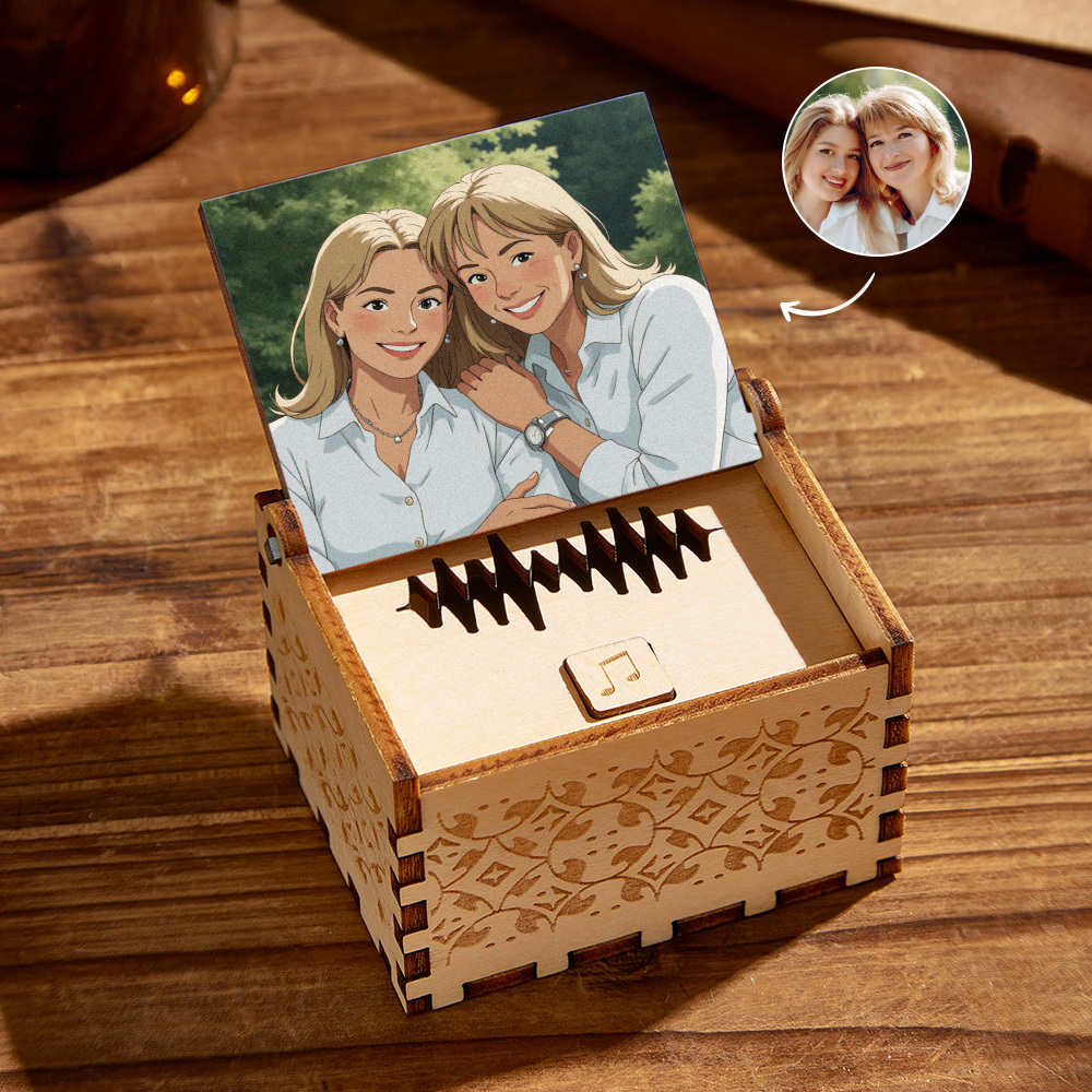 Custom Gibli Style Music Box with Your Picture | Choose Your Own Song - soufeelmy