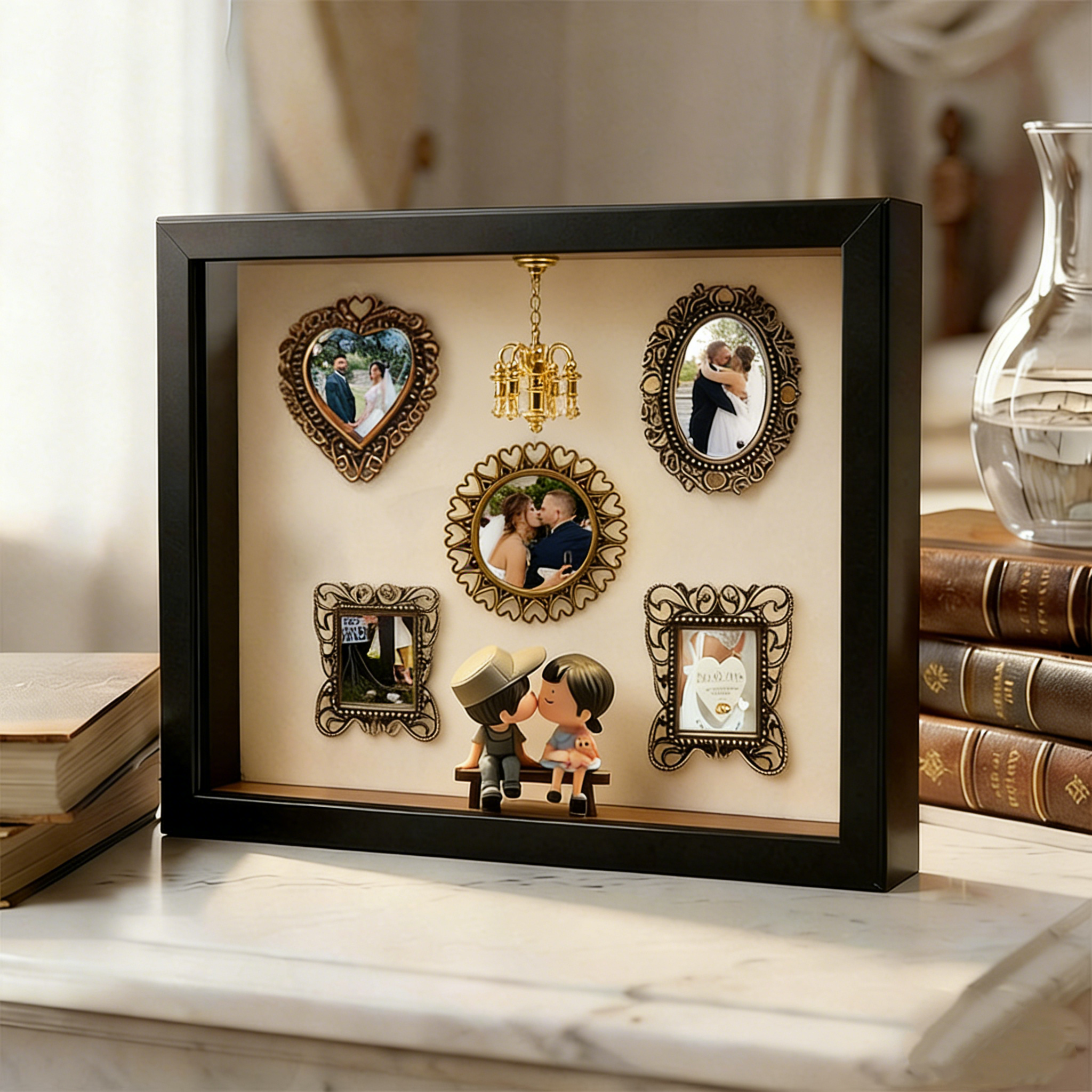 Museum of Us Frame Personalized Photo Couples Gift Cute Miniature Museum Gifts Valentine's Day Gift - soufeelau