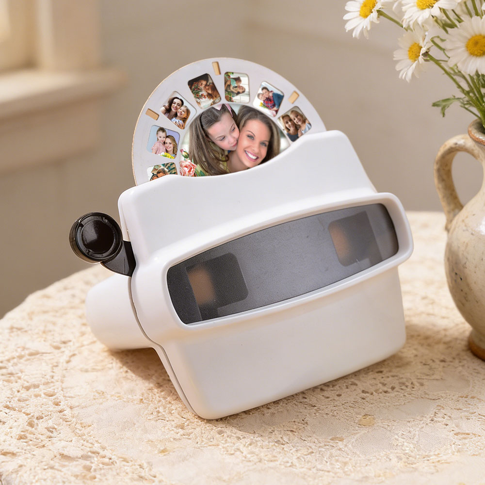 Custom 3D Viewfinder and Reel Personalized Christmas Gifts Text and Photo Viewer with Your Own Photos Mother's Day Gifts