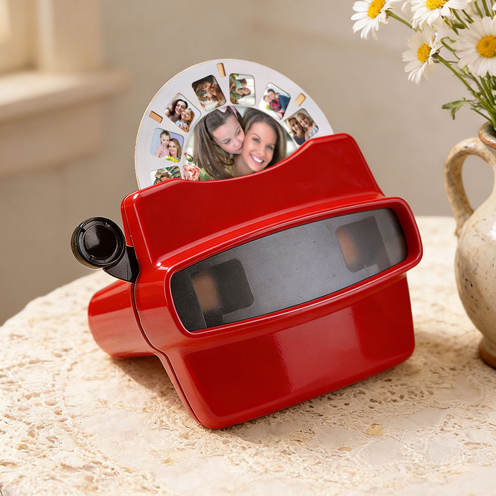 Custom 3D Viewfinder and Reel Personalized Christmas Gifts Text and Photo Viewer with Your Own Photos Mother's Day Gifts