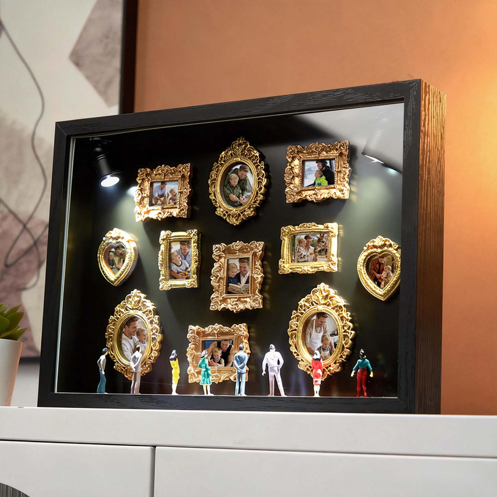 Museum of Us Miniature Museum for Dad Personalized Father’s Day Shadow Box Custom Memory Frame Gift - soufeelau