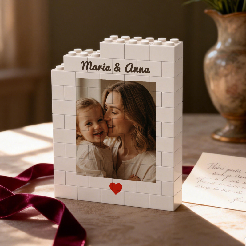 Custom Photo Brick Puzzle Frame – Build Warmth, A Sweet Gift for Mom & Mother's Day - soufeelau