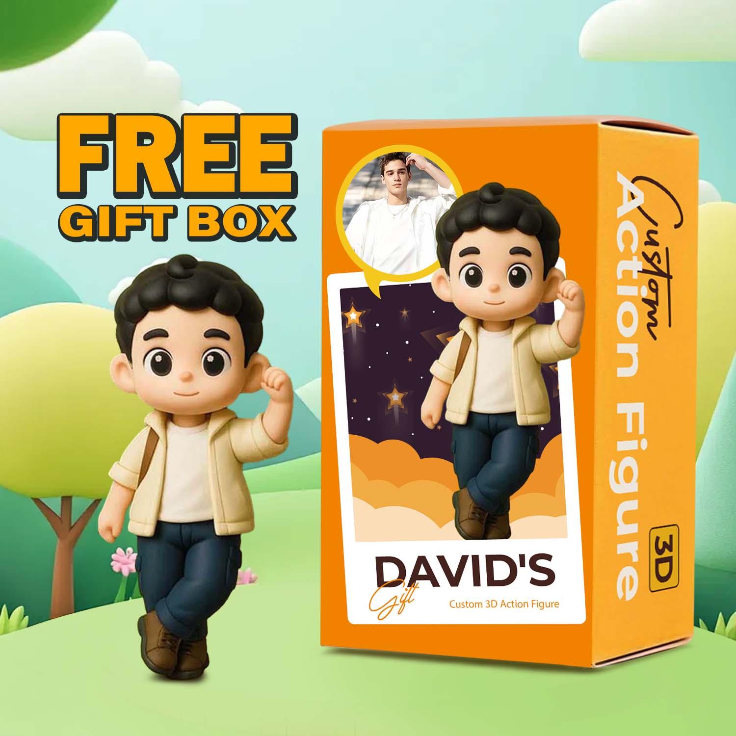 Custom 3D Action Figure From Your Photo Personalized Toy Figure Custom Action Figure Gifts For Him/Her - soufeelau