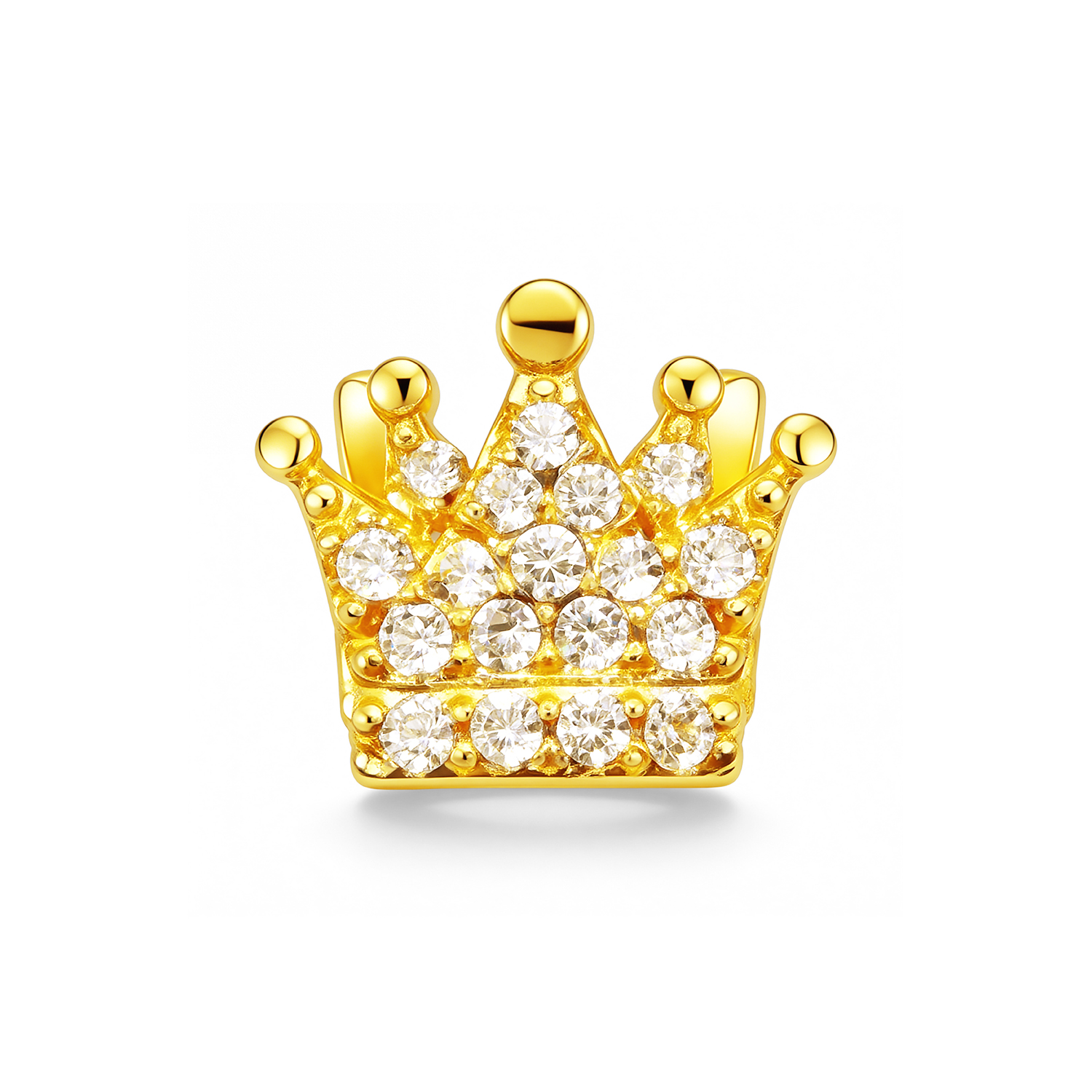 Diamond Crown Charm - Gold - soufeelau