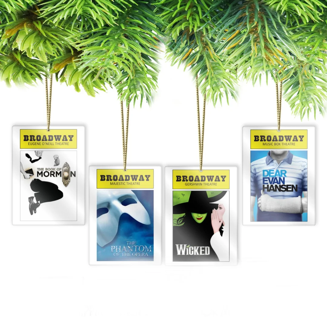 Theater-inspired Program Ornaments Broadway Show Ornaments - soufeelau