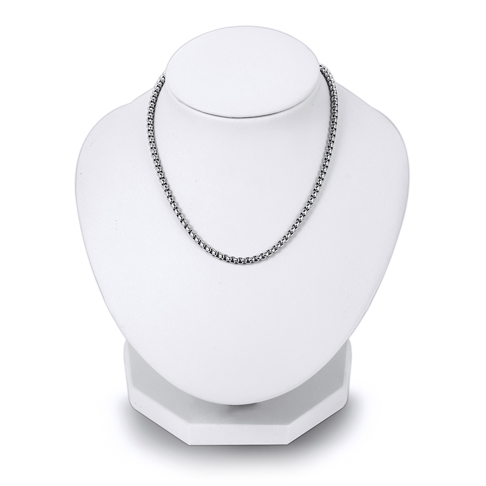 Men's Necklace Rounded Box Chain Punk Stacking Chain Gift For Boyfriend - soufeelau