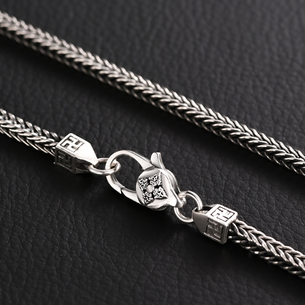 Men's Necklace Woven Chain Punk Stacking Chain Gift For Boyfriend - soufeelau