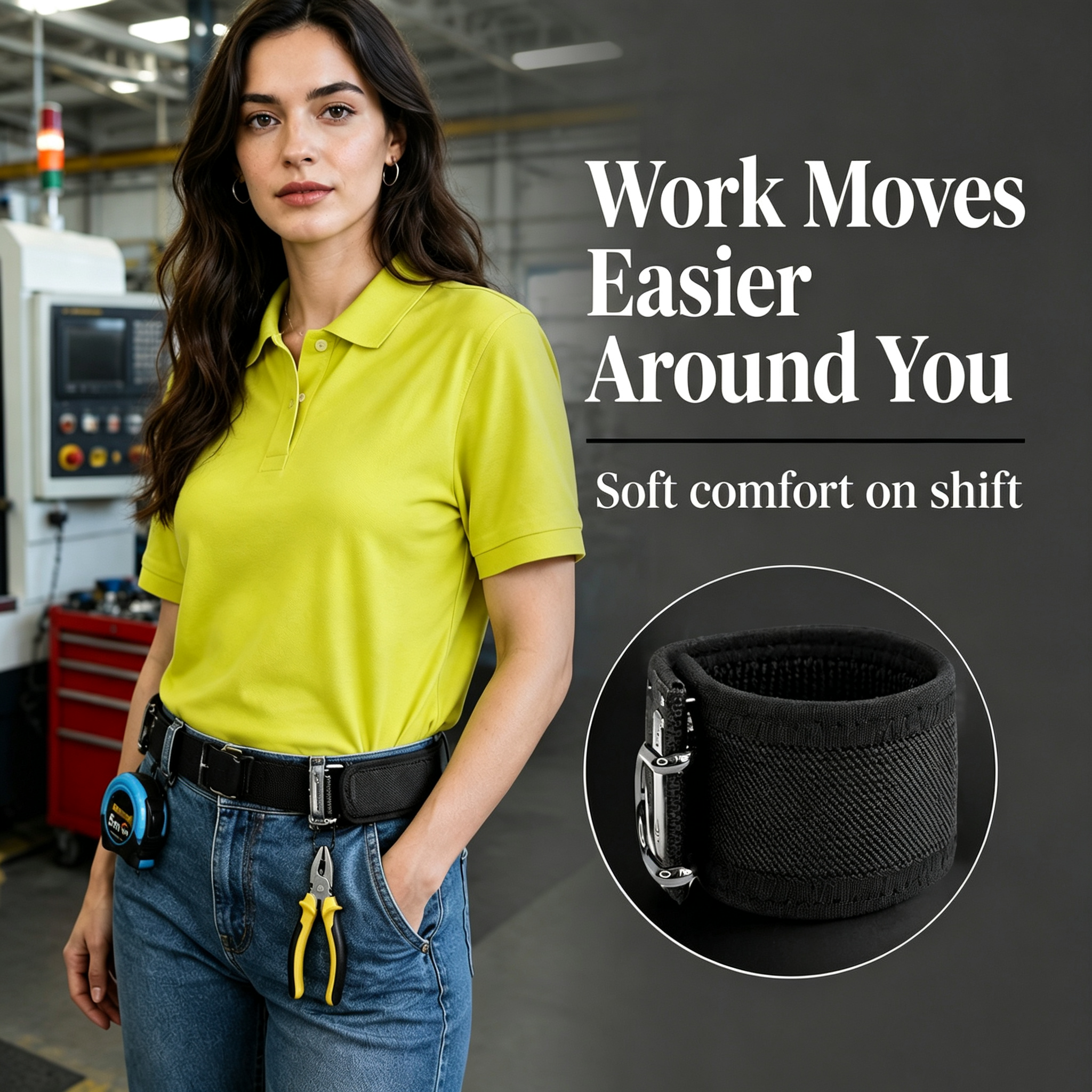 Buckle-Free Elastic Belt for Jeans Adjustable Waist Tightener hook and loop Lazy Invisible Belt Metal Hook No-Show Waist Band for Men Women - soufeelau