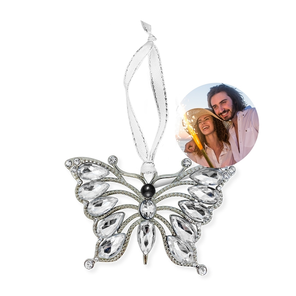 Projection Crystal Butterfly Ornament for Christmas Tree Christmas Gift For Family For Lover - soufeelau
