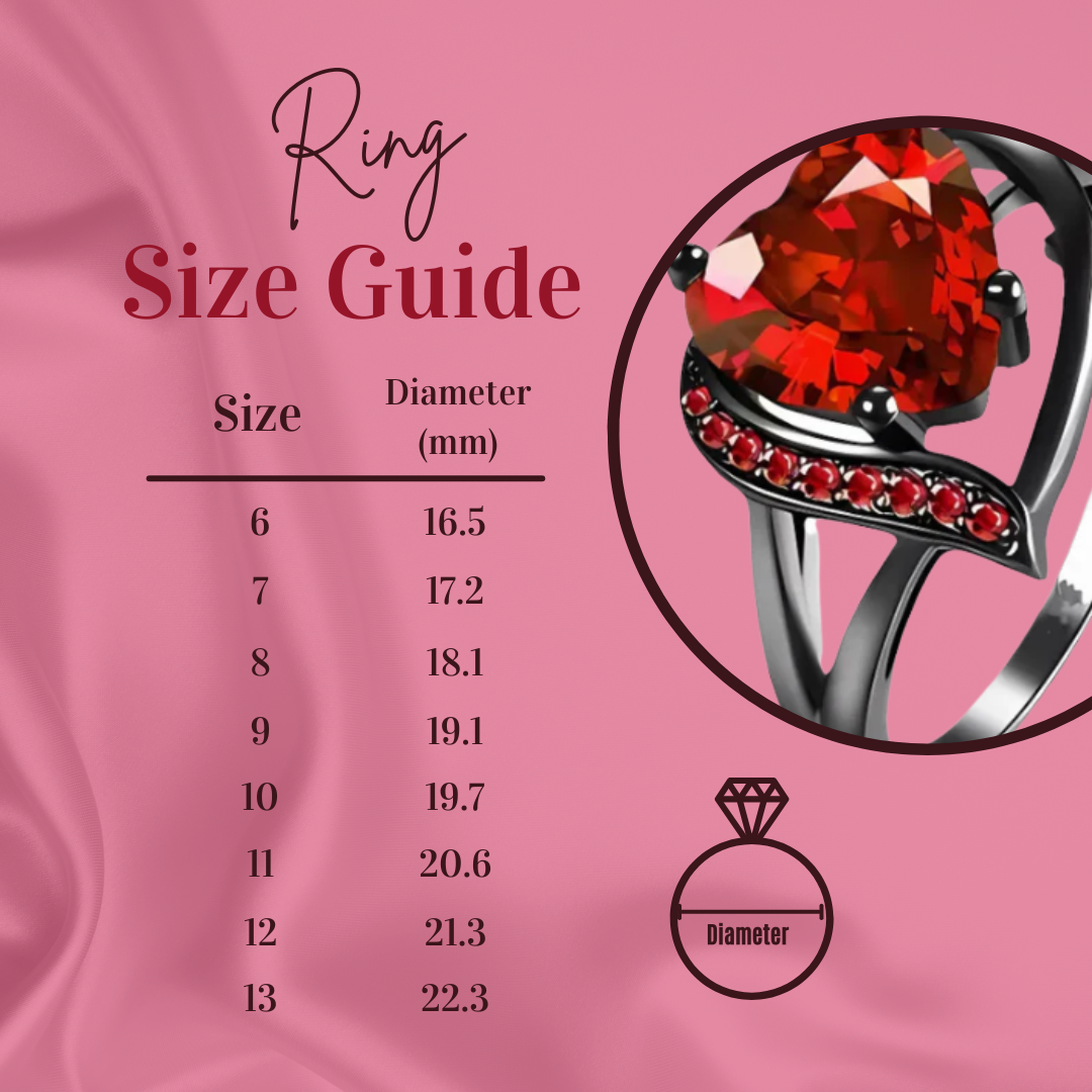 Couple Promise Rings Couple Rings Set Men’s Celtic Dragon Stainless Steel Ring & Women’s Red Heart Zircon Ring Romantic Gift for Valentine’s Day Anniversary - soufeelau