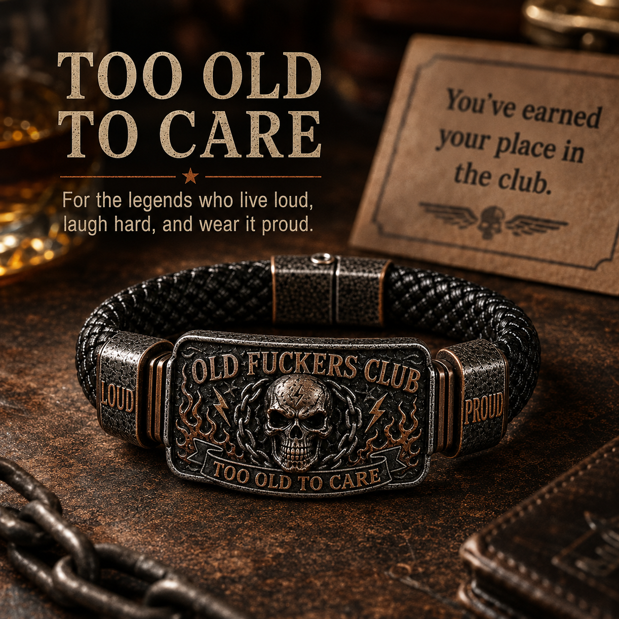 Vintage Wild Freedom Leather Bracelet – Retro Braided Wristband with Classic Metal Plaque for Men - soufeelau