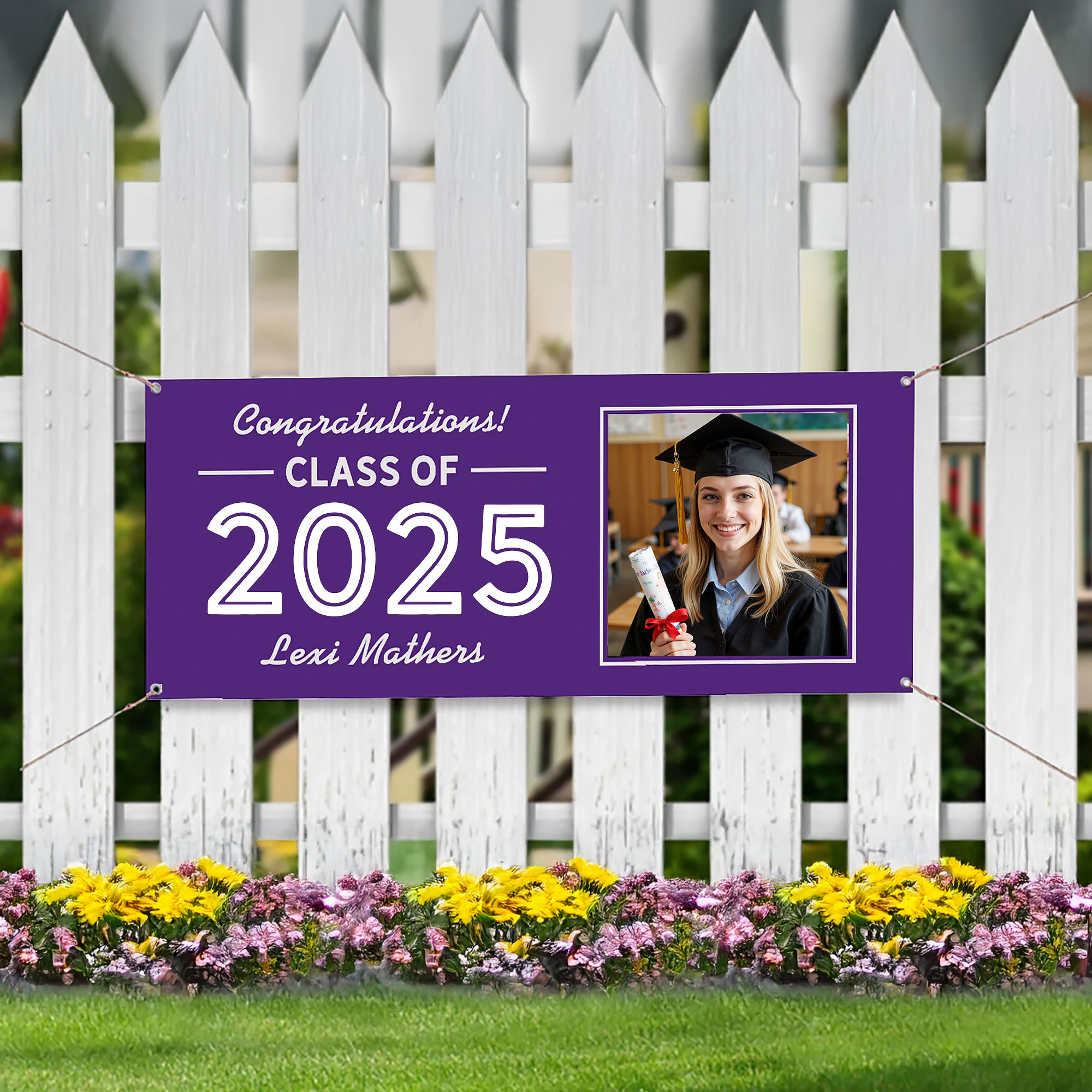 Graduating Class Of Personalized Photo Banner Graduation Gifts For Friends For Her For Him - soufeelau