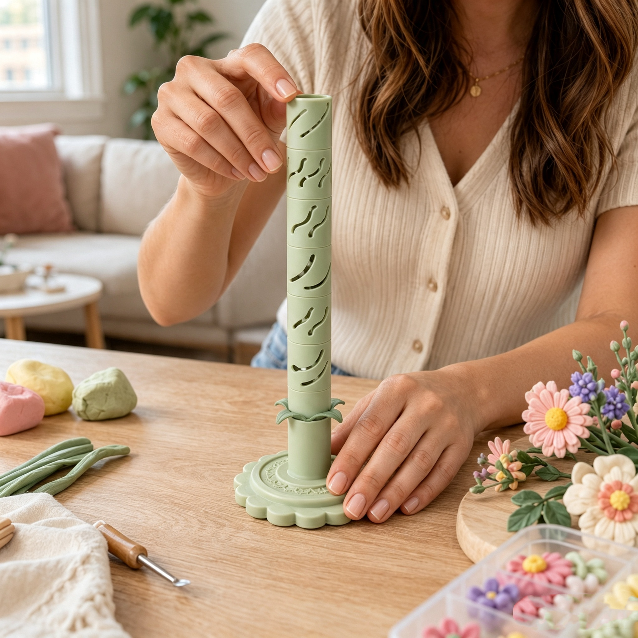 DIY Scented Flower Bouquet Craft Kit Creative Floral Arranging Tool Mold Set Mix Homemade Botanical Craft Gift for Adults & Kids - soufeelau