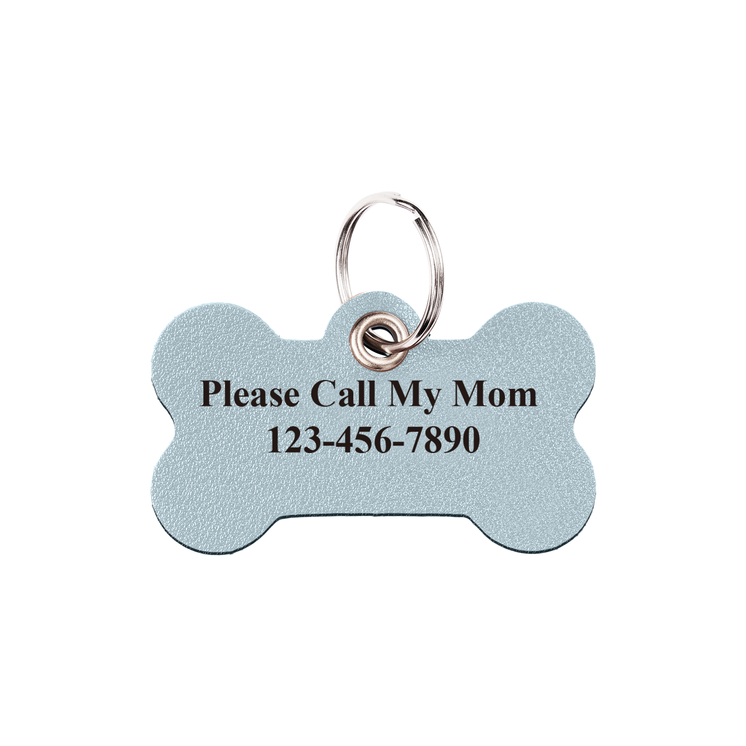 Custom Number Dog Tags Personalized Prevent Lost Pet Blue ID Card - soufeelau