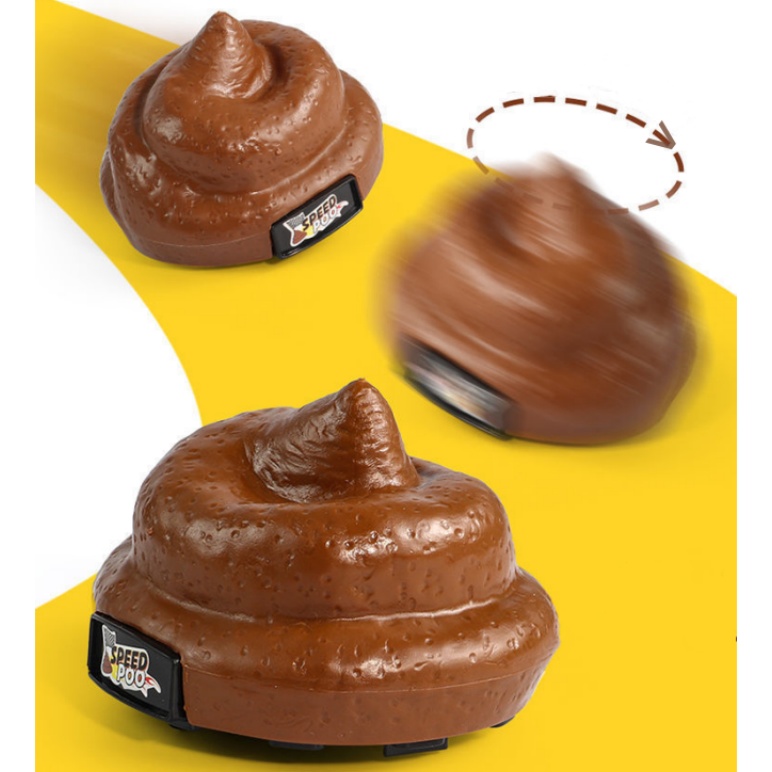 Funny Poop Toy Car – Speedy Poo Sound-Effect Prank Toy with Toilet Plunger Remote for Kids & Adults, Hilarious Gag Gift for Christmas, Stocking Stuffers & Parties - soufeelau