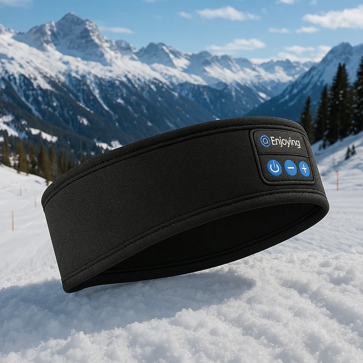 Wireless Bluetooth Music Headband Sports & Sleep Head Scarf Chargeable Sports Headphones Skiing Headwear - soufeelau