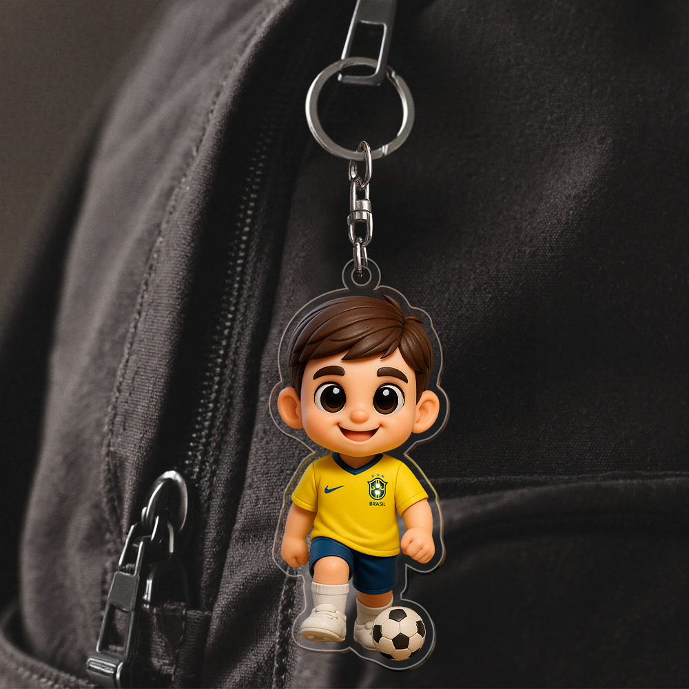 Custom Figure Keychain Personalized Acrylic Cartoon Keychain Photo Bag Charm Unique Keepsake Gift For Sports Enthusiasts Birthday Anniversary Gifts - soufeelau