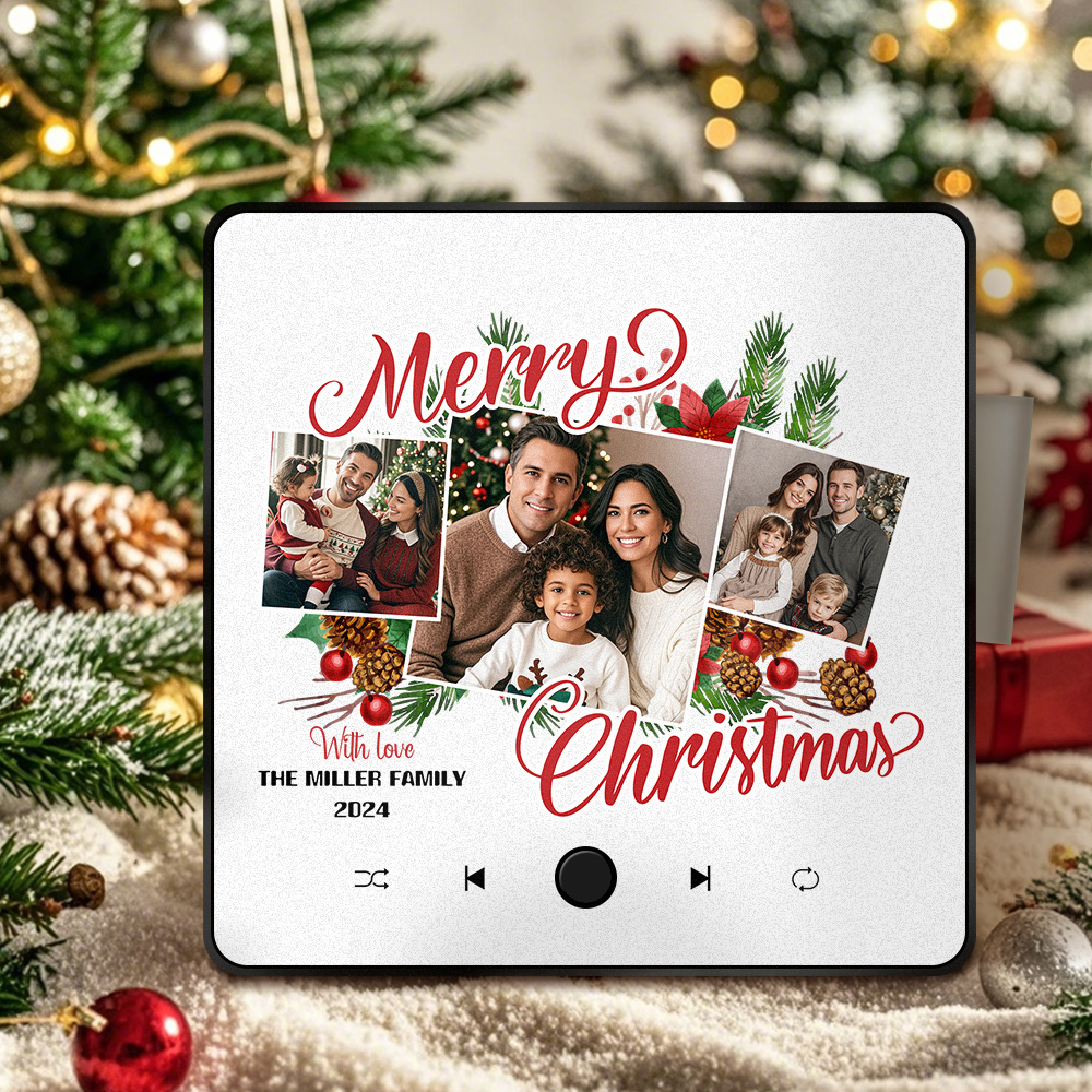 Custom Music Fridge Magnet Photo Sticker Music Wall Photo Sticker That Plays Music Without Cell Phone Christmas Gifts - soufeelau