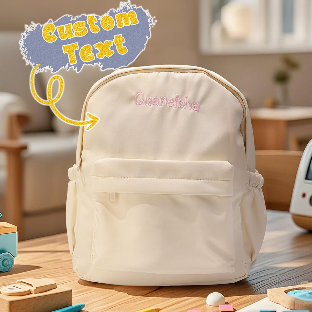 Personalized Name Embroidery Backpack Custom Rabbit Ear Backpack School Bags Gift for Kids - soufeelau
