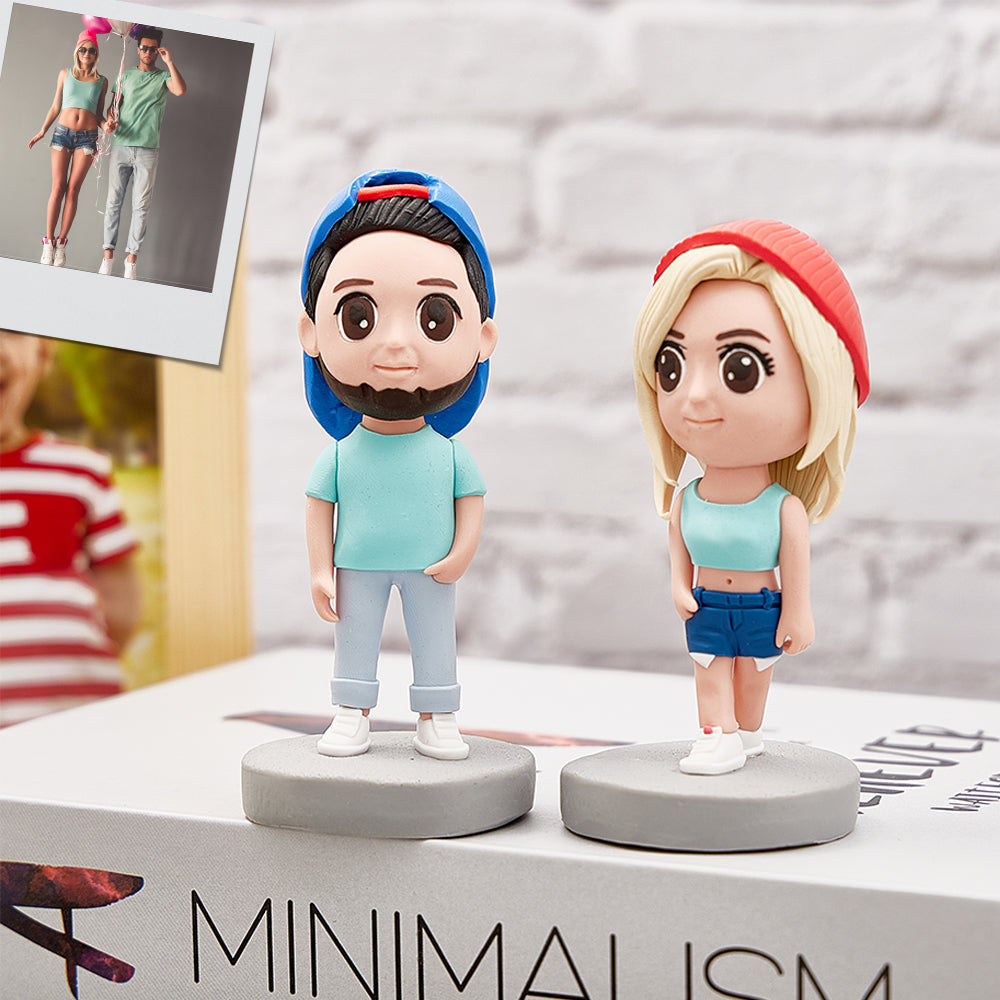 Custom Q Version Bobblehead Personalized Cute Figure Statue - soufeelau