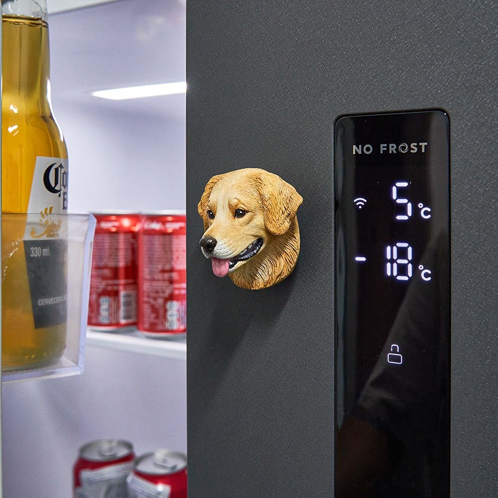 Custom Photo 3D Plaster Pet Portrait Refrigerator Magnet for Pet Lovers - soufeelau