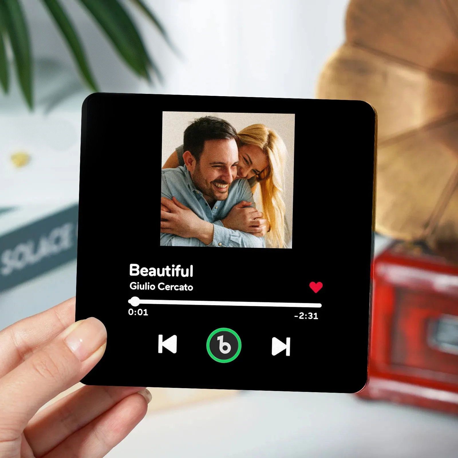 Customized Music Fridge Magnet Personalized Photo Fridge Magnet Can Play Songs and Adjust Volume