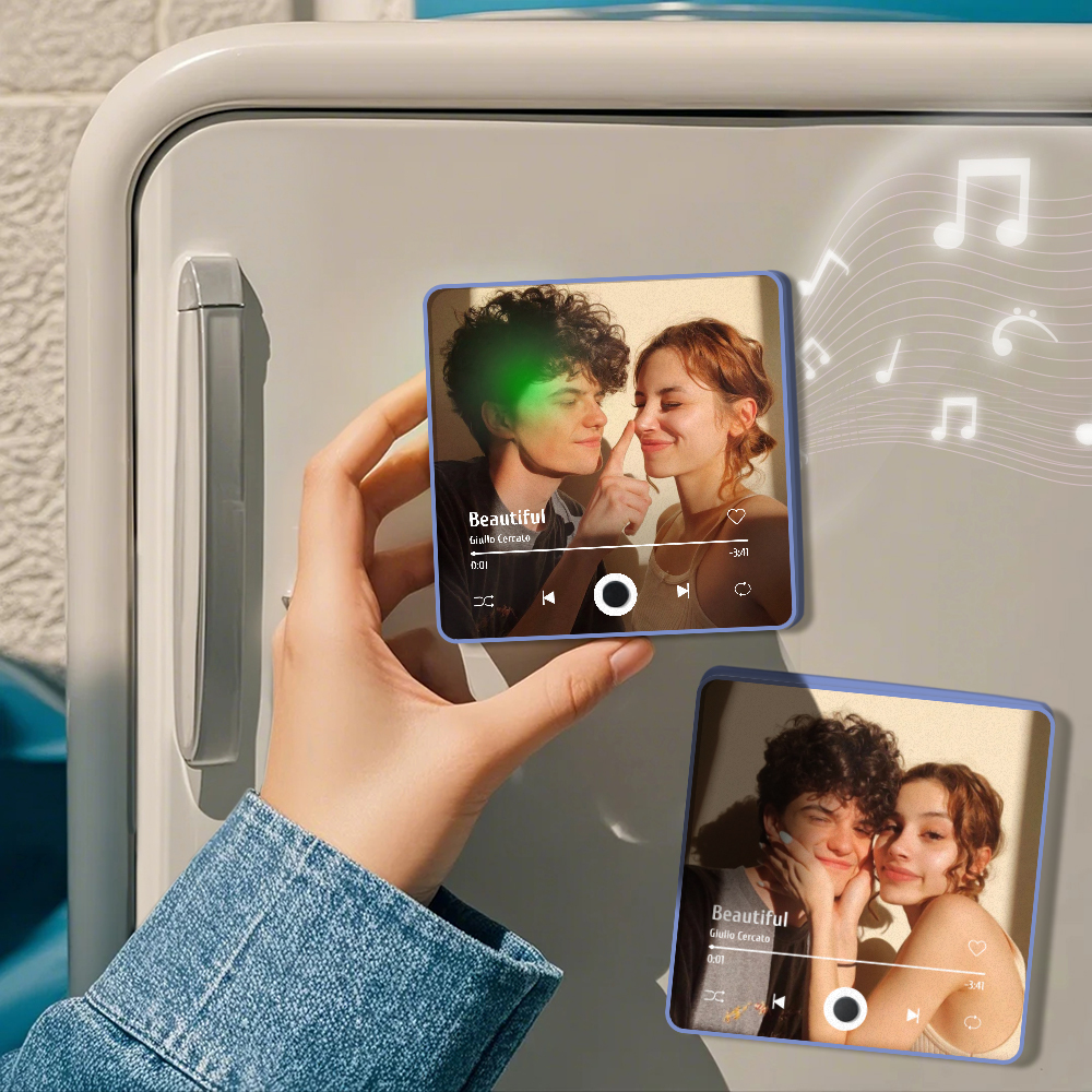 Personalized Photo Album Fridge Magnet Music Wall Photo Sticker Music Movement That Can Be Played Without Cell Phone Music Fridge Magnet Pro - soufeelau